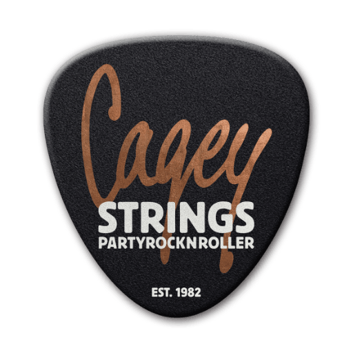 Cagey Strings 3D Logo